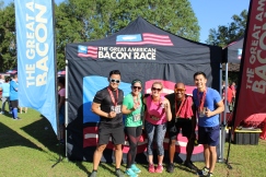 Lindsey and friends at The Great American Bacon Race.