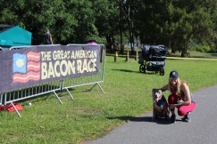 The Great American Bacon Race was open to all family members, especially our 4-legged friends.